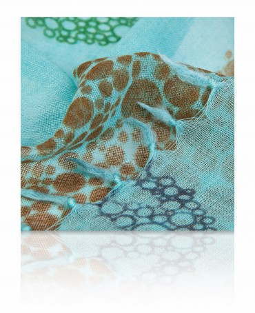 Палантин Женский ZW-SPIRAL.PETITE/TURQUE